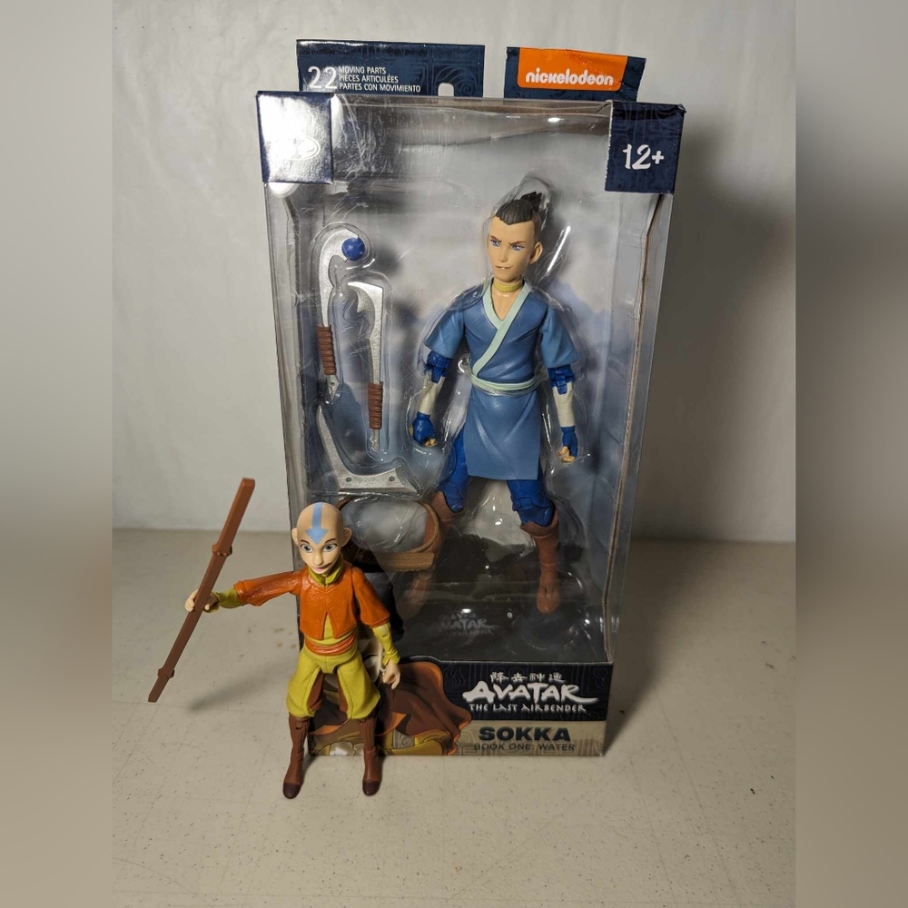 Nickelodeon Avatar Aang and Sokka Action Figures